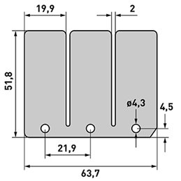 lamelle in carbonio Ktm Exc 380 2000-2002