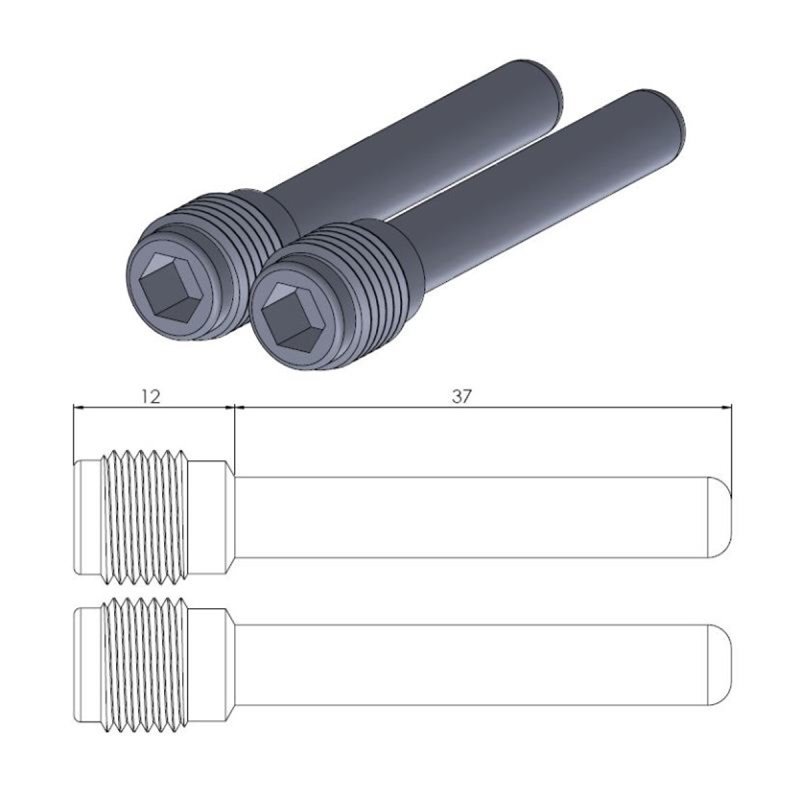 RiMoToShop|Front pad retaining pin SUZUKI DR 350 (L – R) 90-94-Moto Master