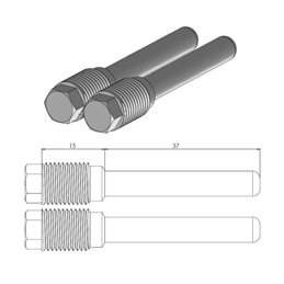 RiMoToShop|Front pad retaining pin KTM (per pinza COD. ART. 1701-0593)-Moto Master