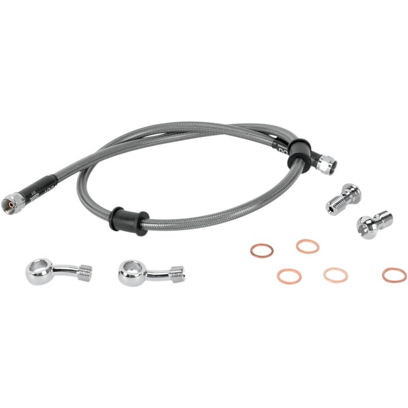 RiMoToShop|Steel front brake hose YAMAHA YZ250F 09-13-Moose racing