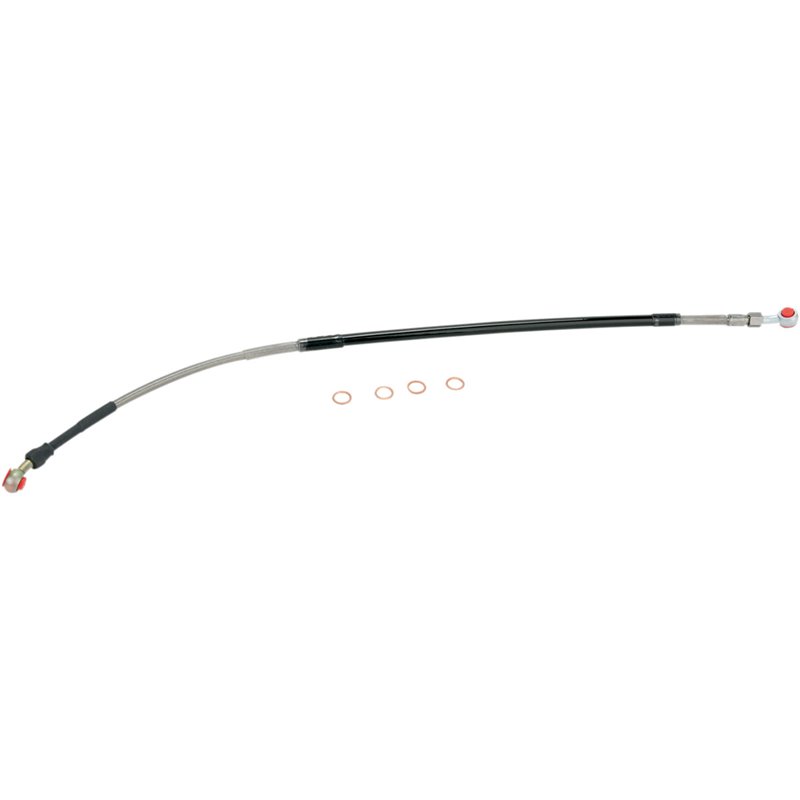 RiMoToShop|Steel front brake hose HONDA CRF150RB 07-17-Moose racing