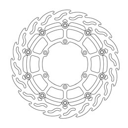 Front brake disc racing SUZUKI RM125 89-95 Motard for 320