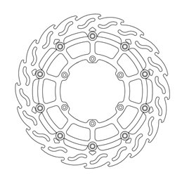 Front brake disc racing SUZUKI RM 250 96-10 Motard for 320