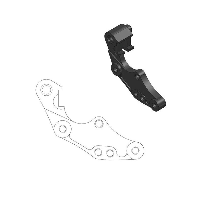 Distanziale pinza freno 298 mm HUSQVARNA 300 TX (pinza Brembo) 17 per