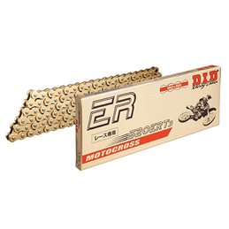 Catena DID moto linea racing passo 520ERT3 colore oro con giunto a clip (RJ) 120