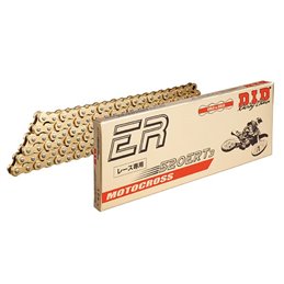 Motorcycle DID chain racing line step 520ERT3 colour gold with