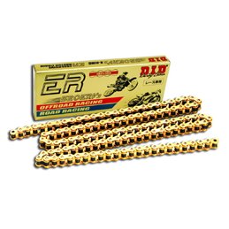 Motorcycle DID chain step 520ERV3 colour gold with rivet joint