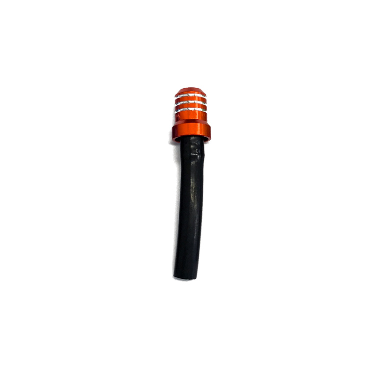 Sfiato serbatoio arancione con tubo corto nero-STST.A-NRTeam