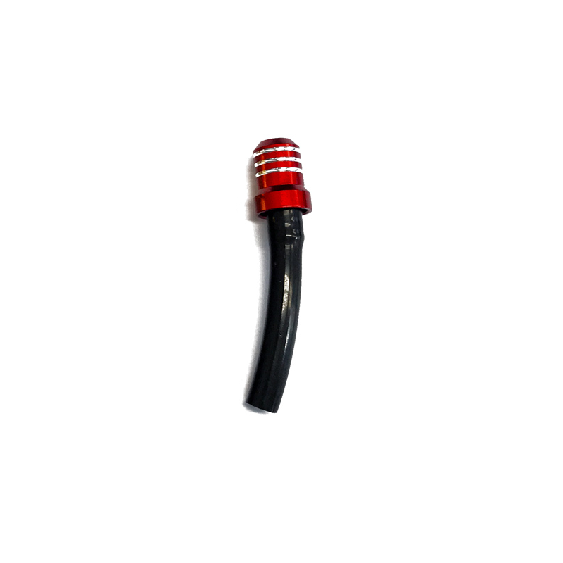 Sfiato serbatoio rosso con tubo corto nero-STST.R-NRTeam
