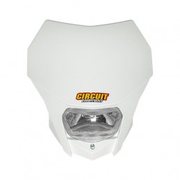 Mascherina porta faro Circuit UNIVERSALE enduro BIANCA-HL020-B-CIRCUIT equipmet