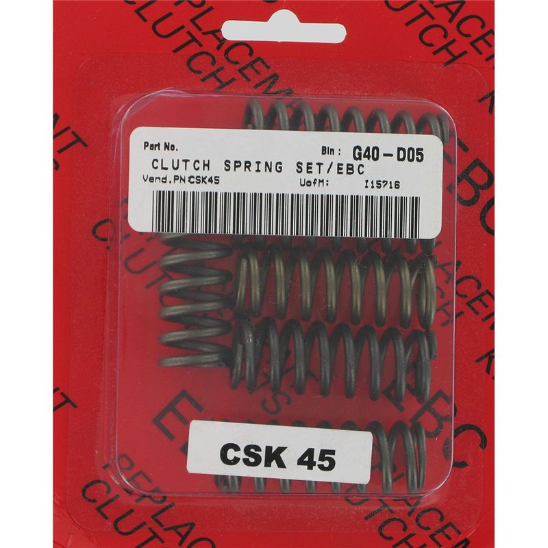 Set molle frizione CSK SUZUKI RM 250 M 91 Ebc clutch-CSK45-Ebc clutch