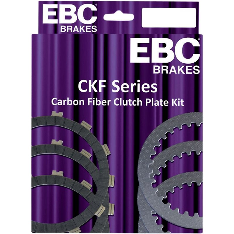 Dischi frizione guarniti CKF carbonio KAWASAKI KX 250 (2T) 03-08 Ebc clutch