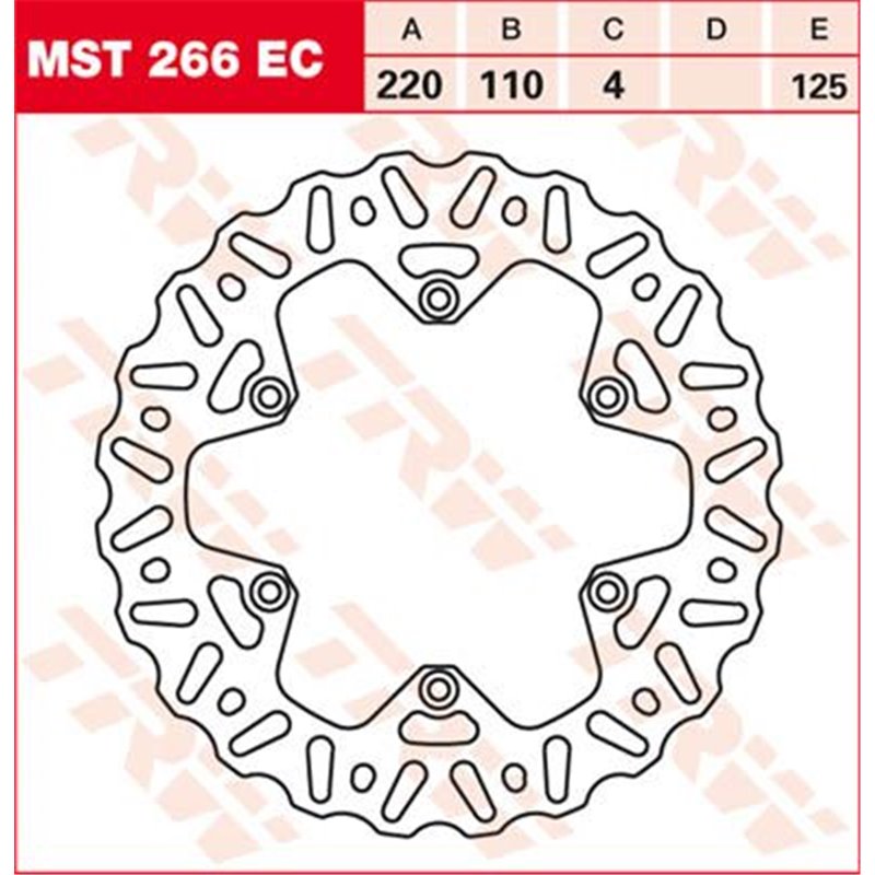 Kit viti disco freno anteriore HUSQVARNA CR125 95-99-1731-0432-TRW