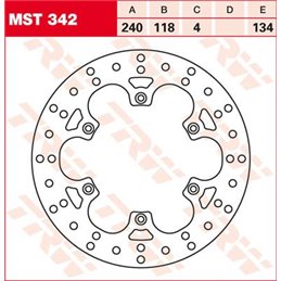 Kit viti disco freno posteriore YAMAHA WR250 94-97