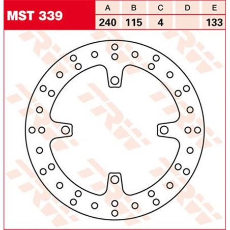 Kit viti disco freno anteriore HONDA CR125R 92-94