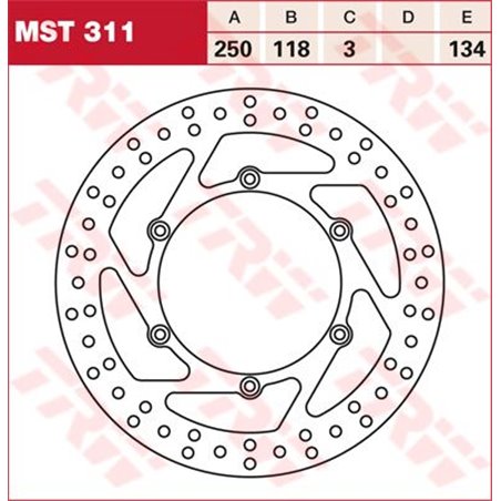 Kit viti disco freno posteriore HUSABERG FX 450 09-