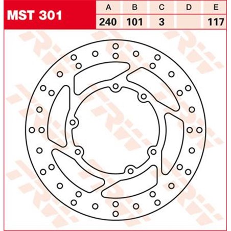 Kit viti disco freno anteriore HUSQVARNA FS450 15-