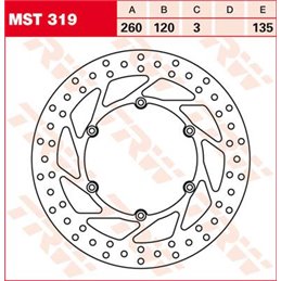 Kit viti disco freno anteriore KTM XCF-W 530 08-12