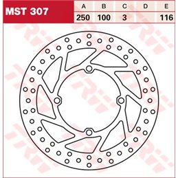 Kit viti disco freno posteriore KTM EXC-F 250 03--1731-0627-TRW