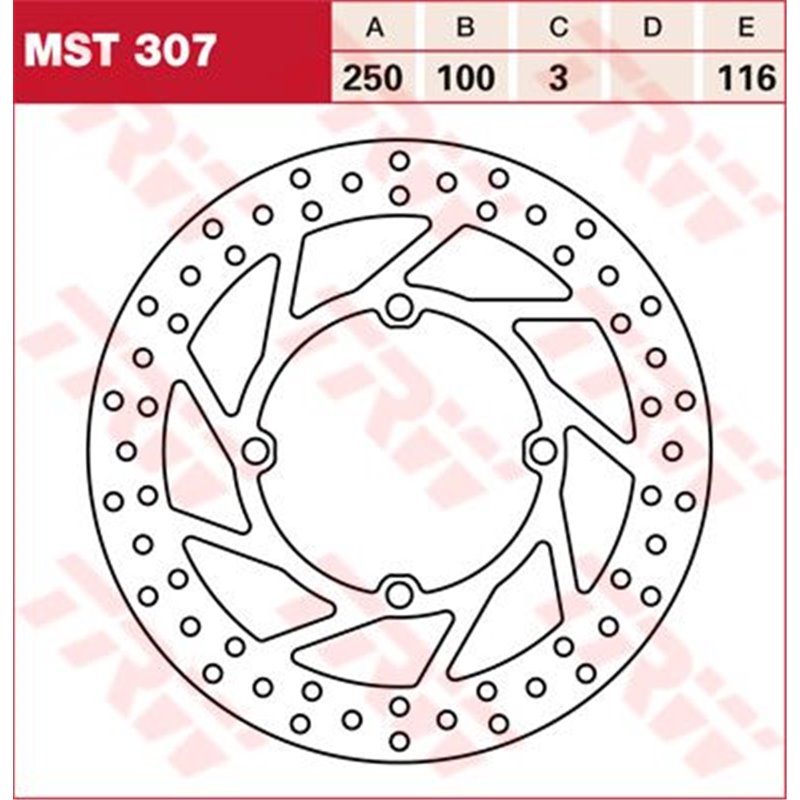 Kit viti disco freno posteriore KTM SX 250 03--1731-0627-TRW
