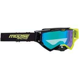 Masque de moto Enduro MOOSE XCRHATCH Black / HIVZ--26012345-Moose racing