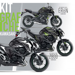 adhésifs Graphics Kit KAWASAKI Z650 noir BLANC-501023--UP DESIGN