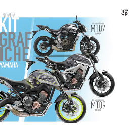 adhésifs Graphics Kit 2015 2017 YAMAHA MT125 noir