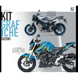 adhésifs Graphics Kit SUZUKI GSR750 08 16 BLEU-jaune-501011--UP