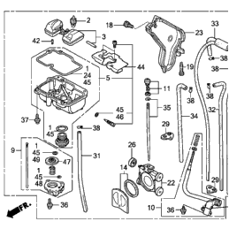 HONDA CRF250R Carburetor / Accelerator keihin fcr