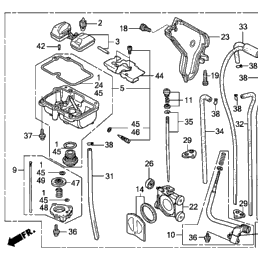 HONDA CRF250R Cover Carburatore keihin fcr