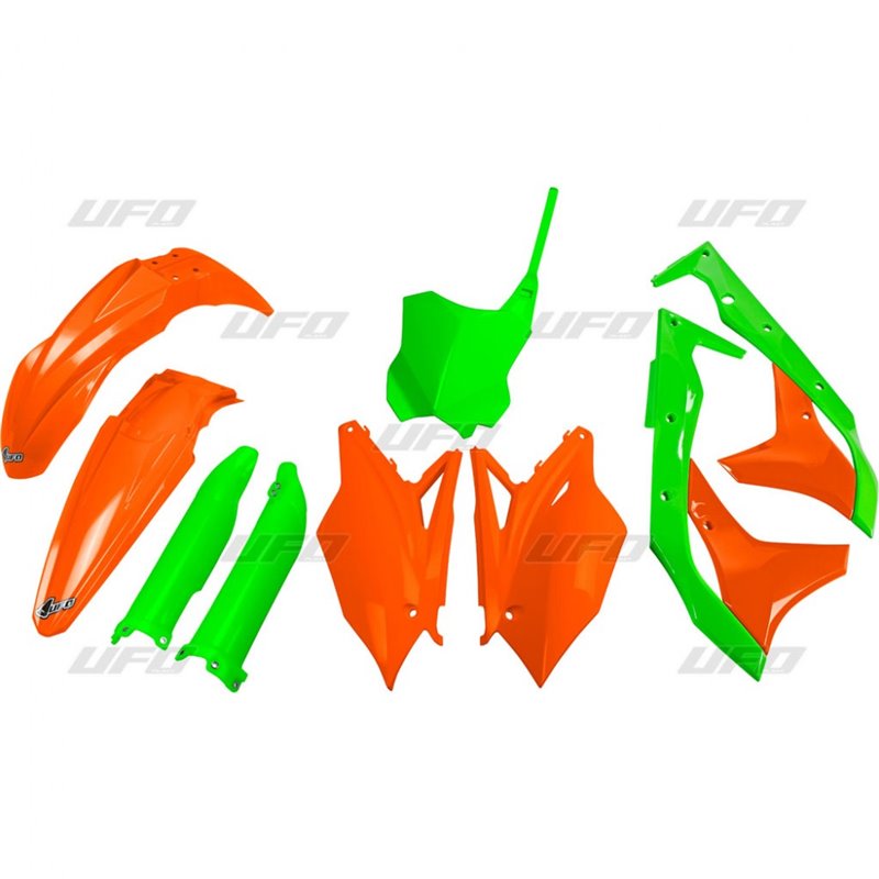 UFO Kawasaki KXF 250 2017-2019 Side Panels Green