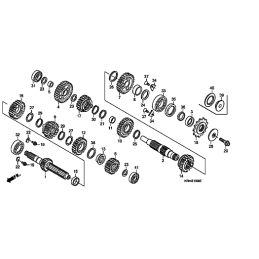 04 09 HONDA CRF 250R albero équipement changement 2--23221-KRN-A00-Honda