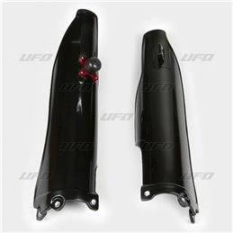 Fork slider protectors noir KAWASAKI KX 250 07-18 with launch control 