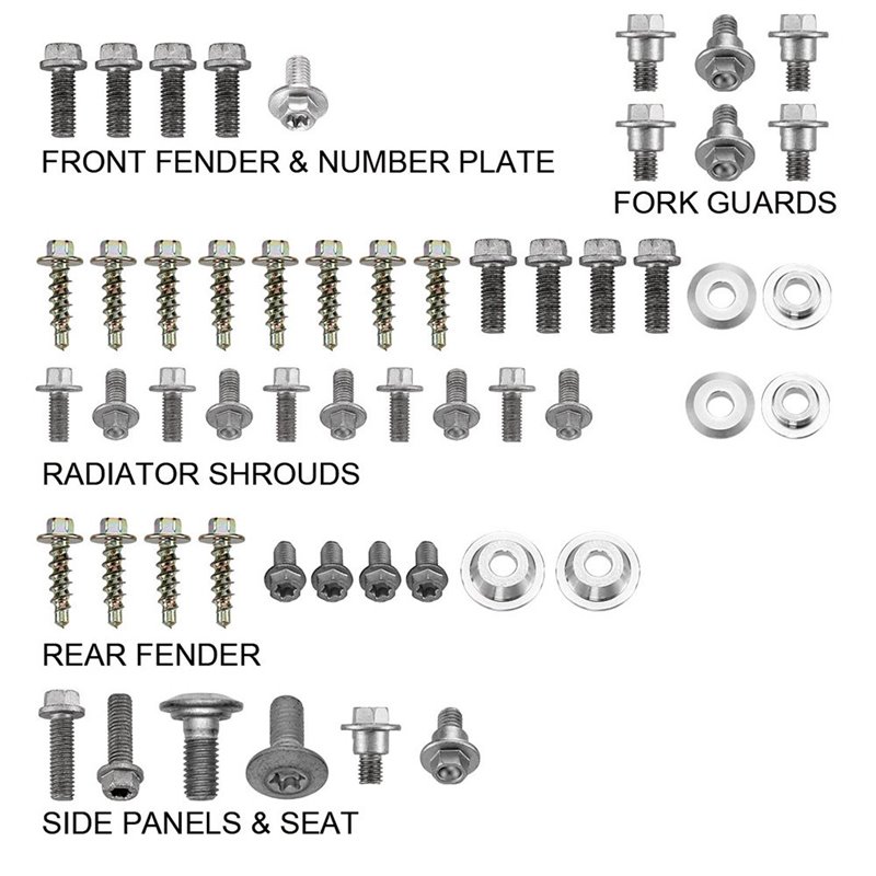 Plastic screw kit Husqvarna 125 TC 16-19