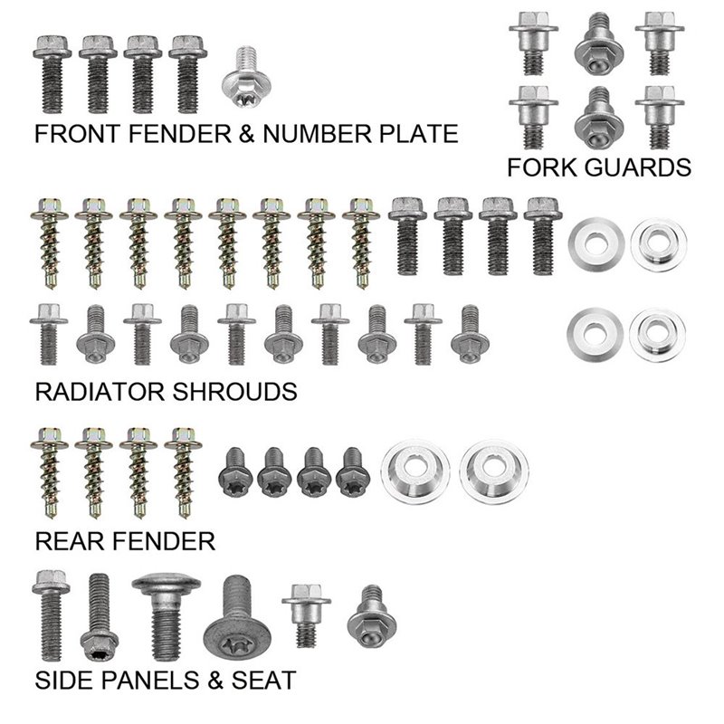 Kit vis plastique Husqvarna 350 FE (17-19)--DS89.5504-NRTeam Kit vis plastique Husqvarna 350 FE (17-19)--DS89.5504-NRTeam