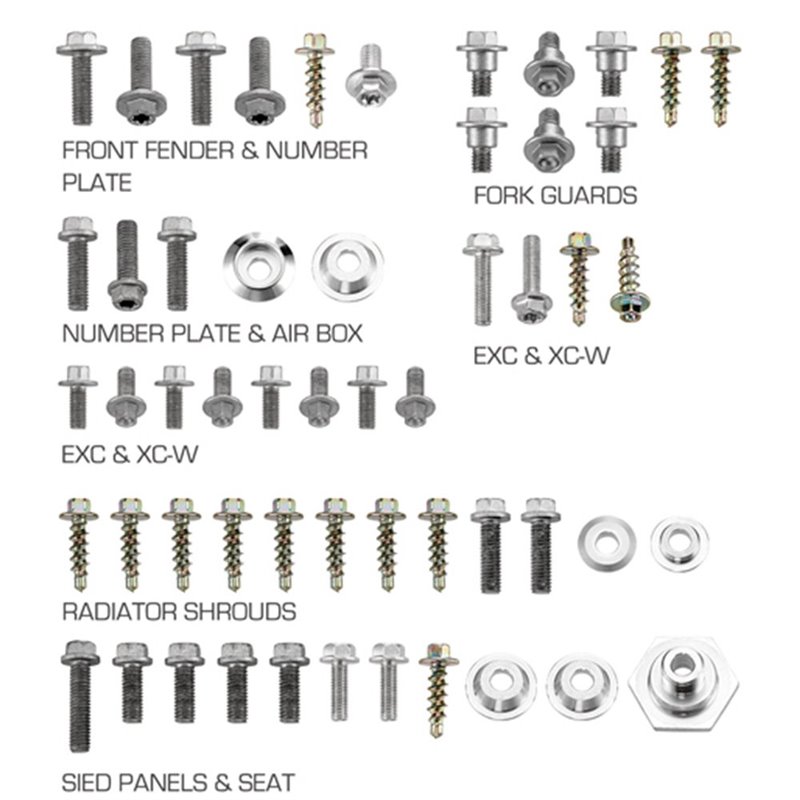 Kit vis plastique Husqvarna 350 FC (14-15)--DS89.5501-NRTeam Kit vis plastique Husqvarna 350 FC (14-15)--DS89.5501-NRTeam