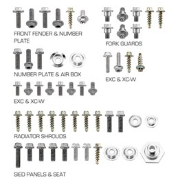 RiMoToShop|Plastic screw kit KTM 125 EXC 12-16-NRTeam