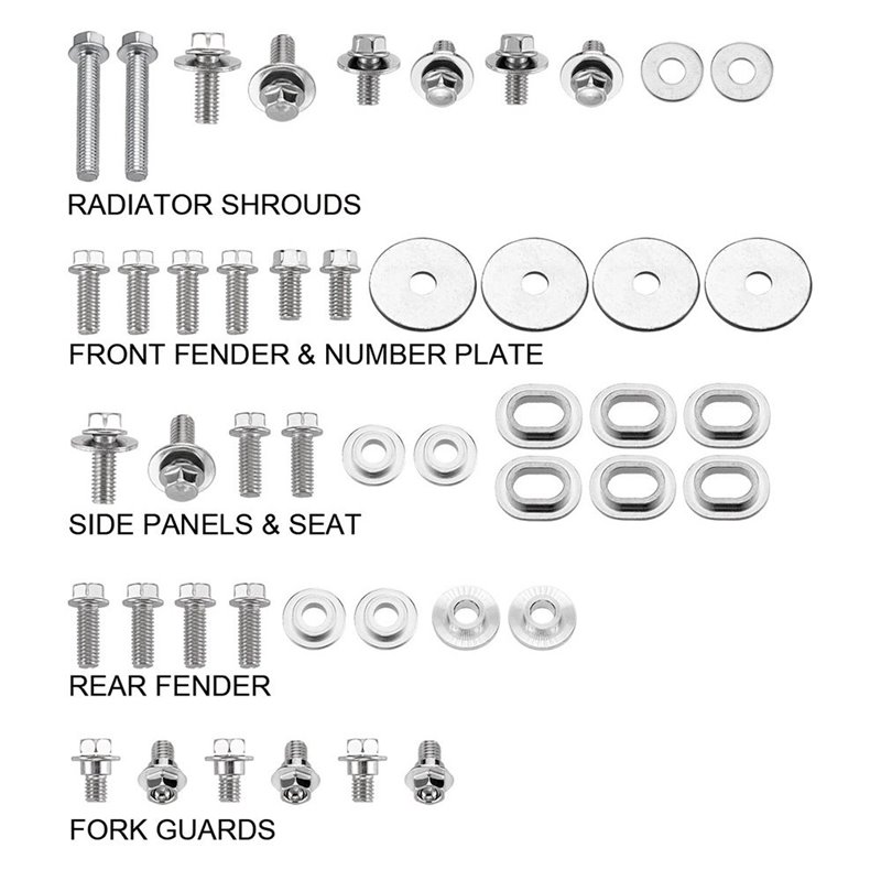 Kit viti plastiche Suzuki RMZ 250 19-DS89.5404-NRTeam