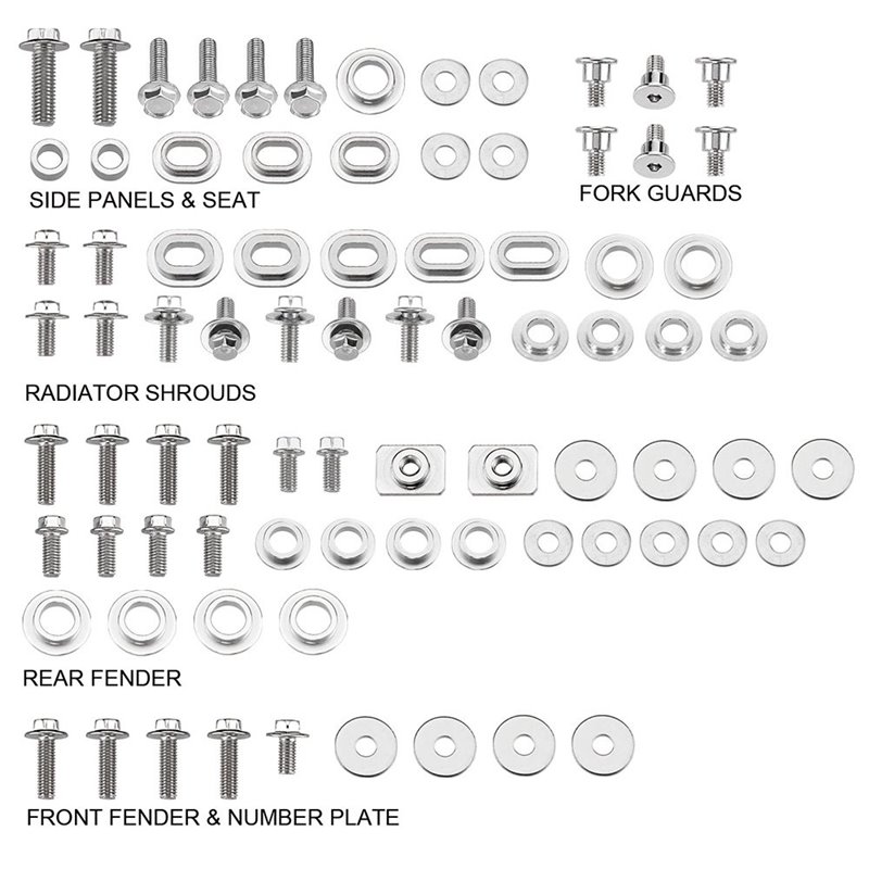 RiMoToShop|Plastic screw kit Yamaha YZ 450 F 18-19-NRTeam