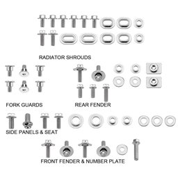 RiMoToShop|Plastic screw kit Yamaha WR 450 F 07-11-NRTeam