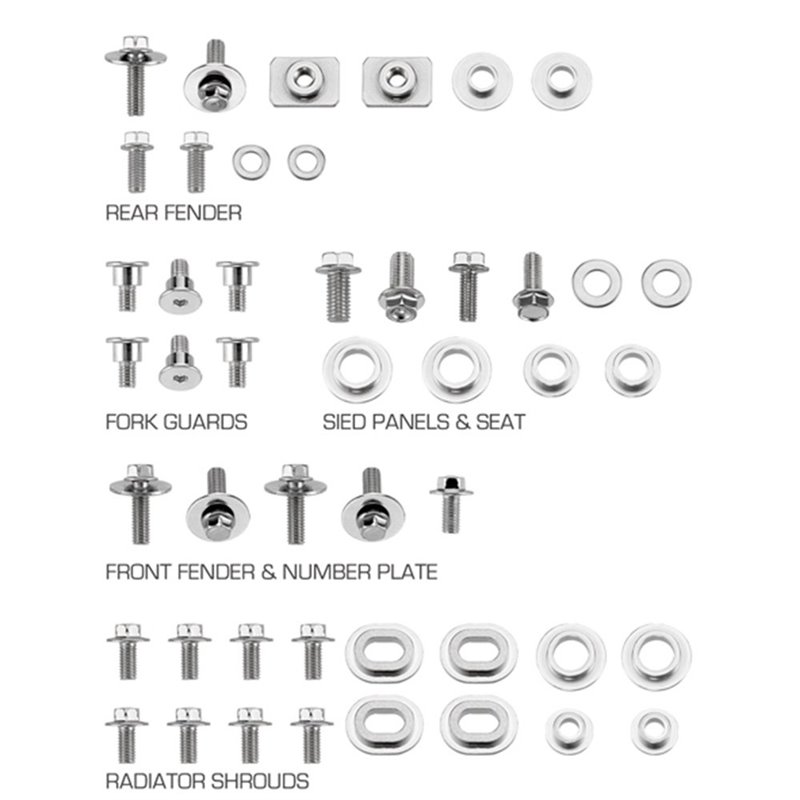 RiMoToShop|Plastic screw kit Yamaha WR 450 F 12-15-NRTeam