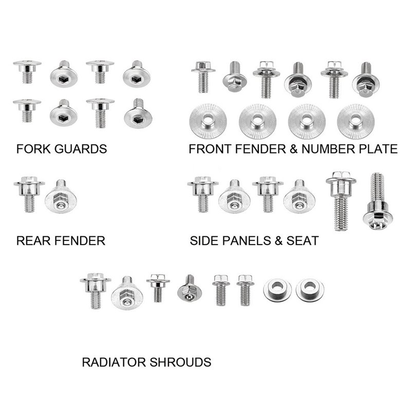 Kit vis plastique CRF 450 R Honda (17-19)--DS89.5104-NRTeam