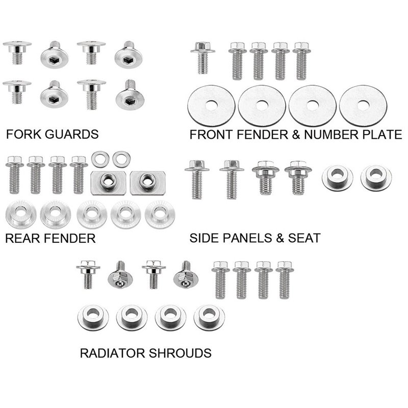 RiMoToShop|Plastic screw kit Honda CRF 250 R 04-09-NRTeam