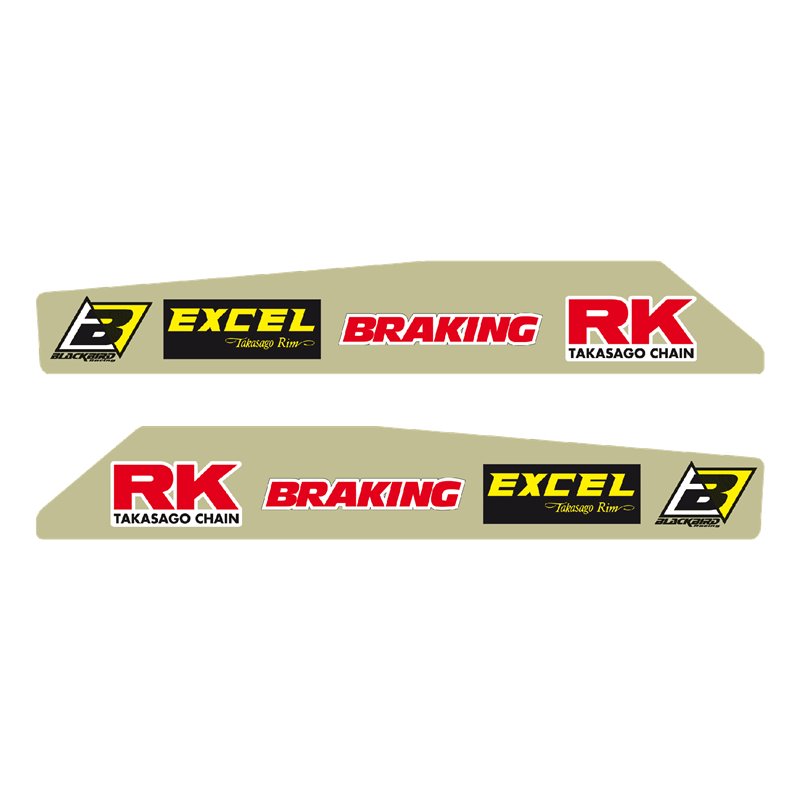 Autocollants pour bras oscillant Honda CRF 250 R (04-20)--5137-Blackbird Racing