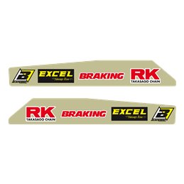 Autocollants KTM 500 EXC-F bras oscillants (12-19)--5519-Blackbird Racing
