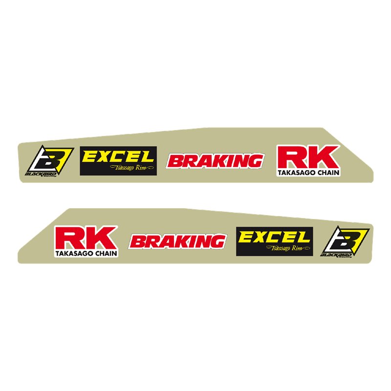 Autocollants KTM 250 EXC bras oscillants (08-19)--5519-Blackbird Racing