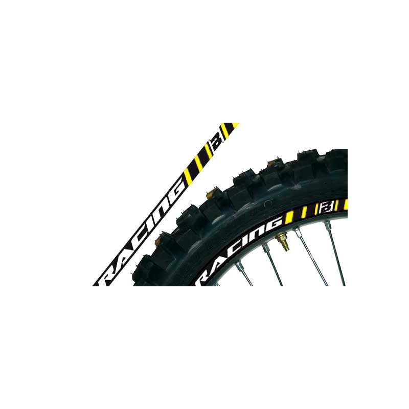 adhésifs pour CERCHI roue jaune blackbird racing MOTOCROSS