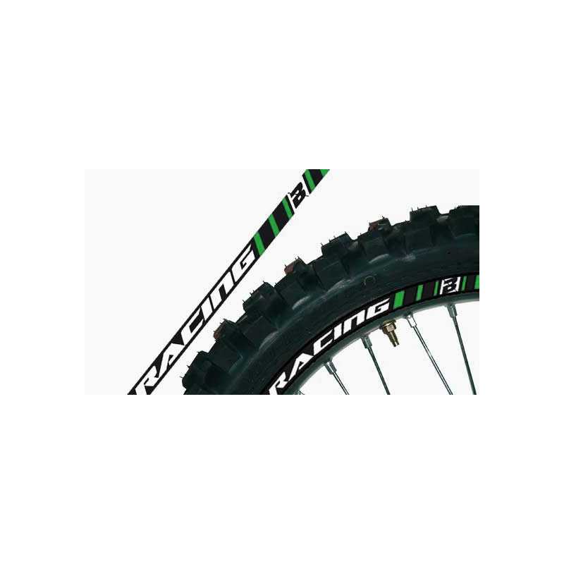 ADHESIVE FOR WHEELS RIM GREEN BLACKBIRD RACING MOTOCROSS