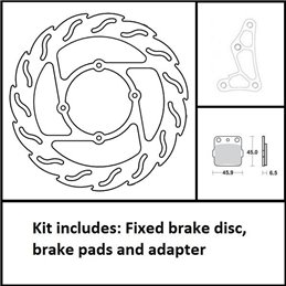 Kit disco freno flottante da 260mm per HONDA CR80 96-02/CR85 03-07-1704-0339-Moto Master