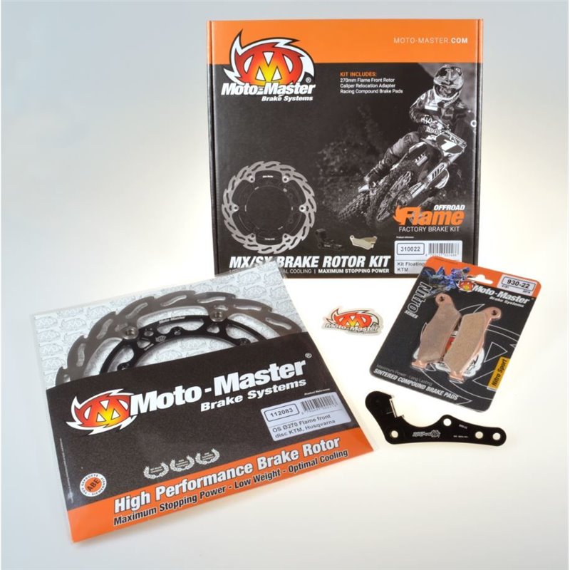 Kit disco freno flottante da 270mm per BETA RR 450/498 4T Enduro Racing 13-14-1704-0446-Moto Master